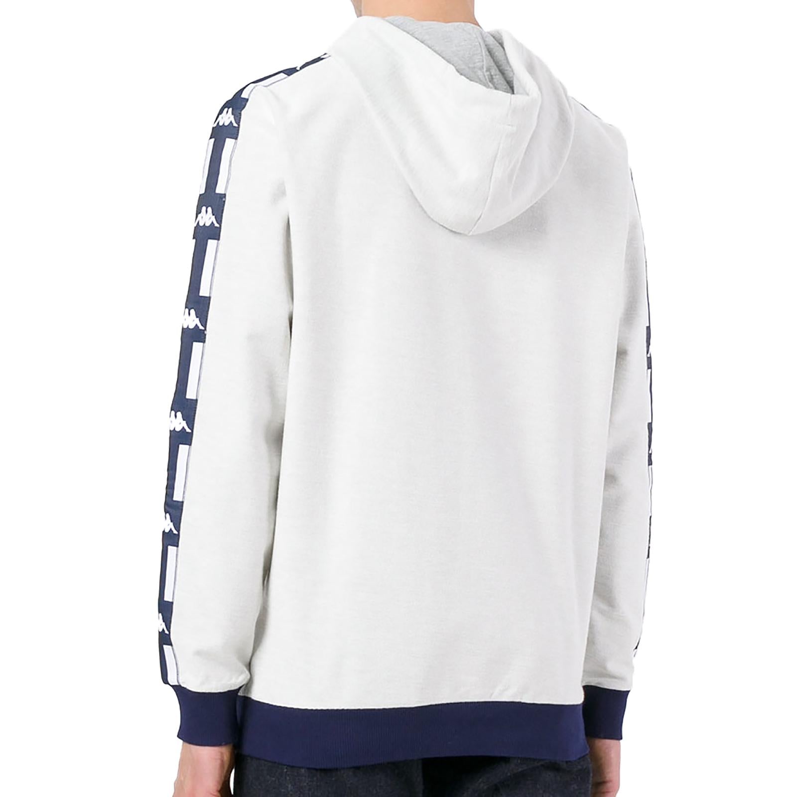 La French Terry Reverse Jumper - Light Grey Melange - Felpa con Cappuccio Uomo Grigia 303R3D0-D00S  KAPPA 