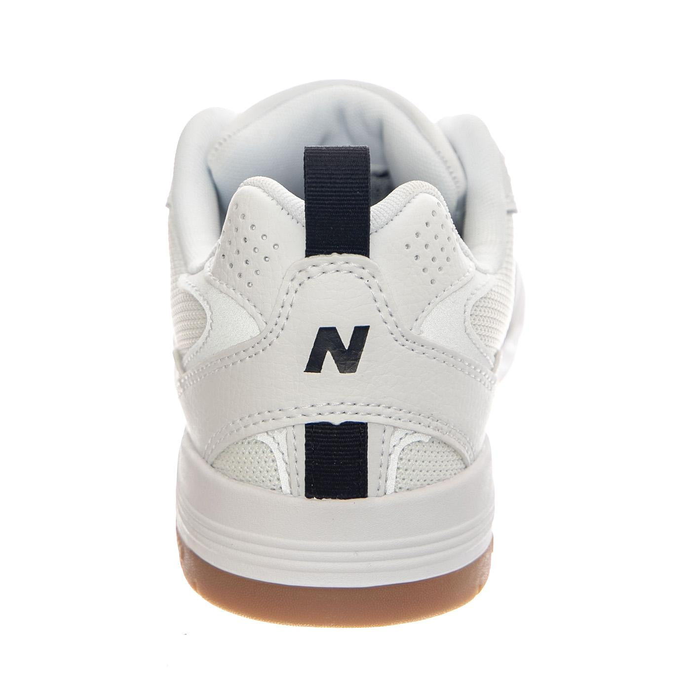 Scarpa Numeric Skateboarding White Leather / Textile - Scarpe Stringate Profilo Basso Uomo Bianche NM808TNB  NEW BALANCE 