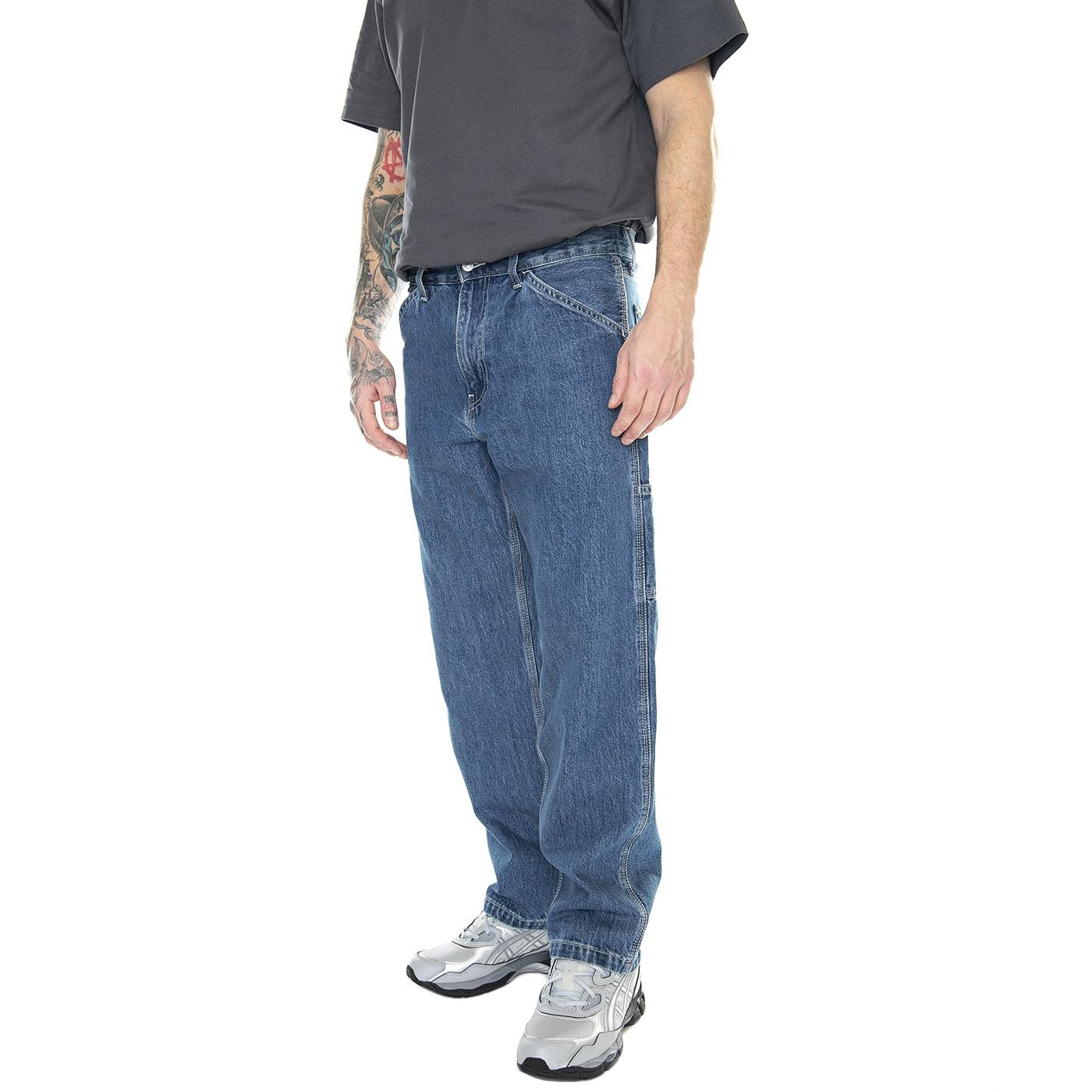 568 Stay Loose Carpenter Safe In Charm Med Indigo Flat Finish - Pantaloni Denim Jeans Uomo Blu 55849-0033  LEVIS 