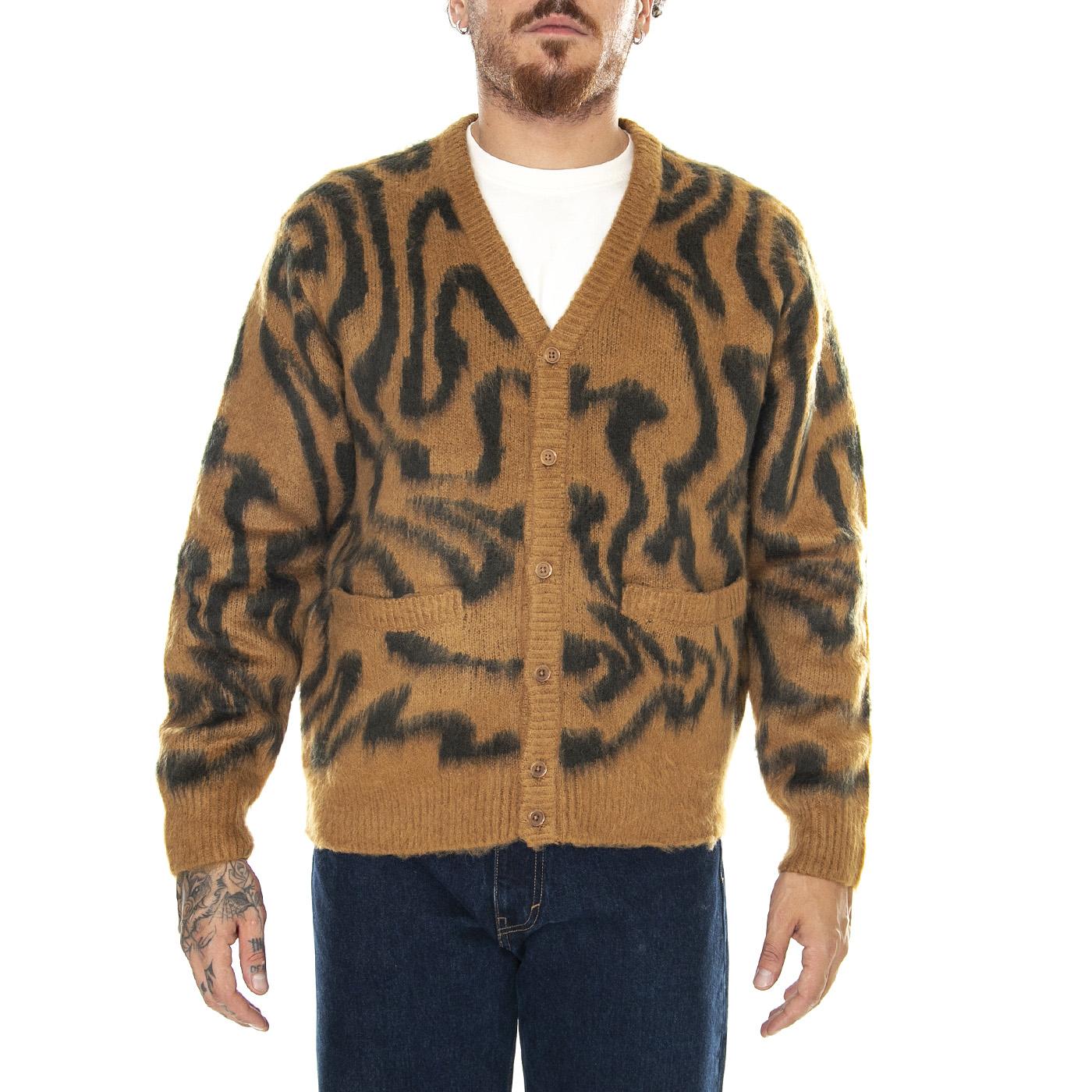 M' Pally Cardigan Catechu Wood - Cardigan Uomo Multicolore 151010034-CTU  OBEY 