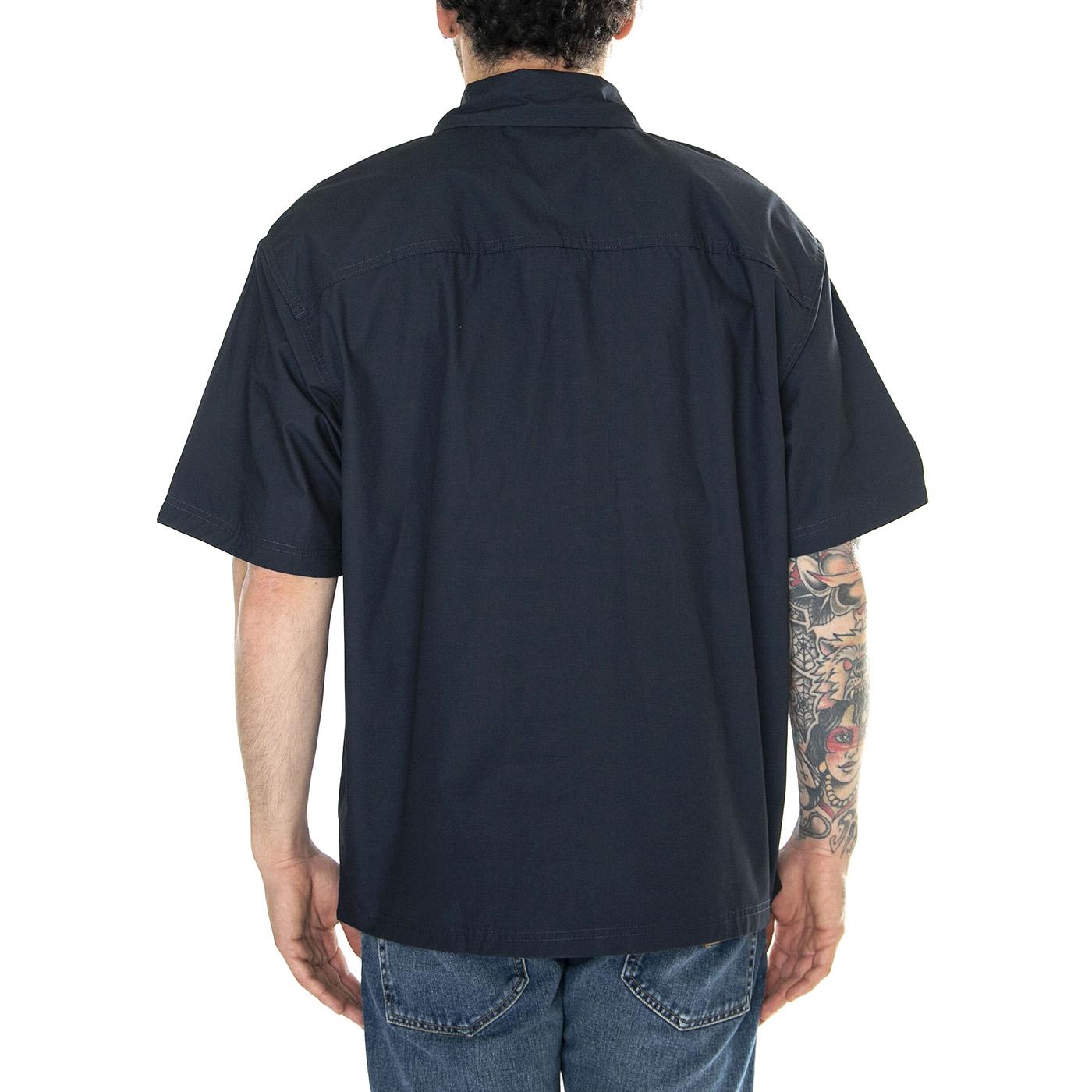 Fisherville Shirt Dark Navy - Camicia Maniche Corte Uomo Blu DK0A4YS6DNX1  DICKIES 