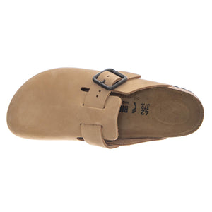 BOSTON WB NUBUCK LEATHER NARROW FIT SANDCASTLE - Sandali Unisex Beige 1031573 SDL BIRKENSTOCK 