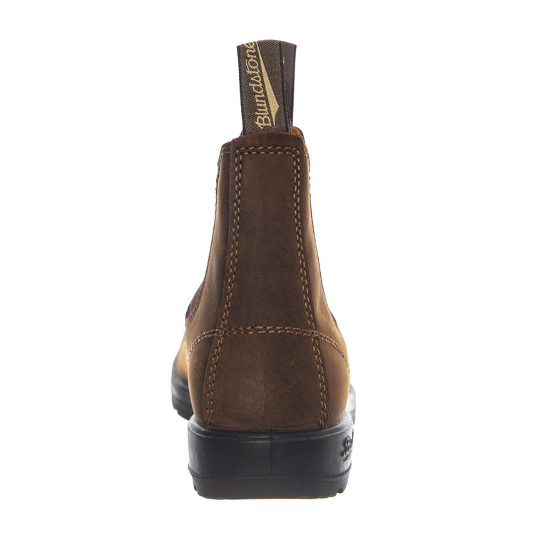 585 Chelsea Boot Waxed Nubuk Leather Teak - Stivali Unisex Marroni 252 2544 BLUNDSTONE 