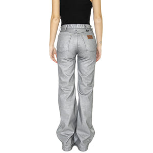 Wanderer Silver Relic - Pantaloni Denim Jeans Donna Argento W2H444M30  WRANGLER 