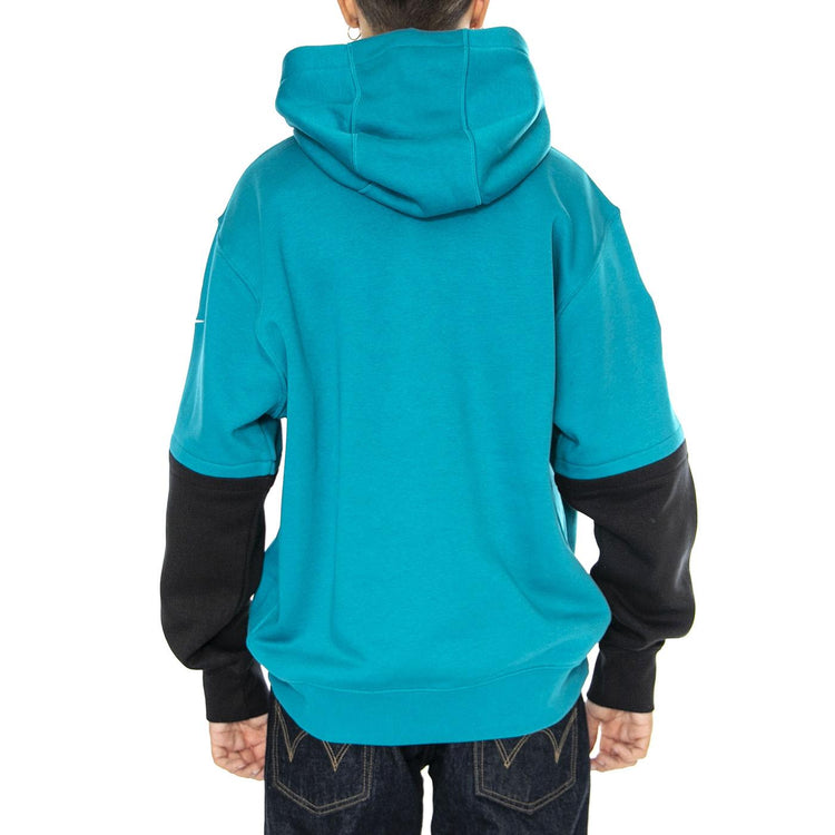 Nike Club Hoodie Turchese - Felpa con Cappuccio Uomo Verde 02F2-099K-9N-87G  NIKE 