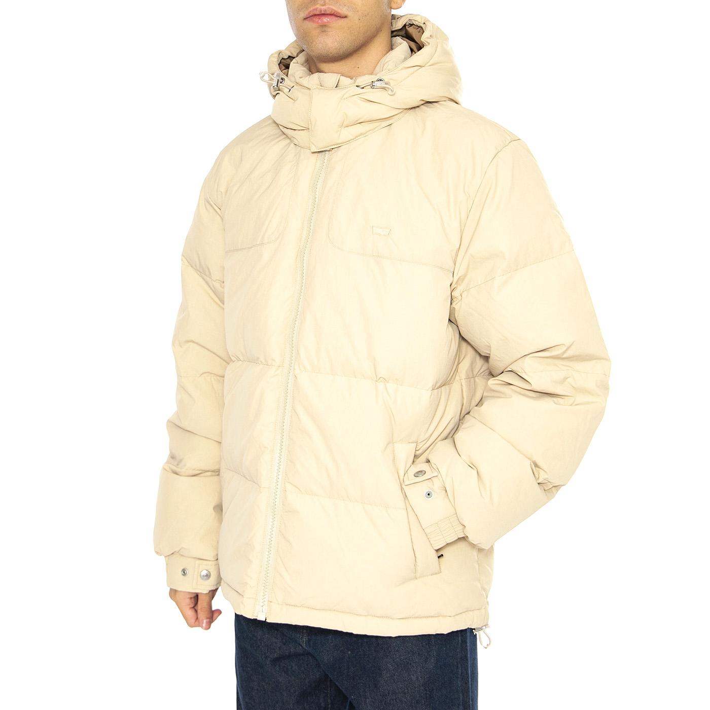 Rockridge Short Puffer Safari Tans - Giacca con Cappuccio Uomo Beige A8557-0003  LEVIS 