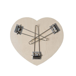 Heart Folding Table Black / White - Tavolino con Logo e Gambe Pieghevoli Nero I035830.0D2XX . CARHARTT WIP 
