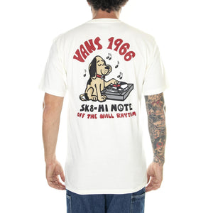 Rhythm Pup SS Tee Marshmallow - Maglietta Girocollo Uomo Bianca VN0008F2FS81  VANS 