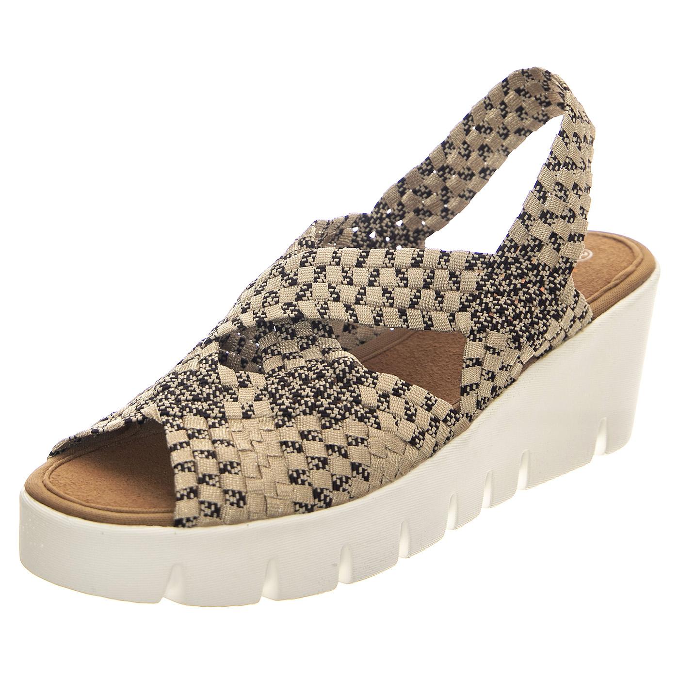 Venti Brighten Wheat Mix - Sandali Donna Multicolore BMSVENTIBRIGTHEN-WHE  BERNIE MEV 
