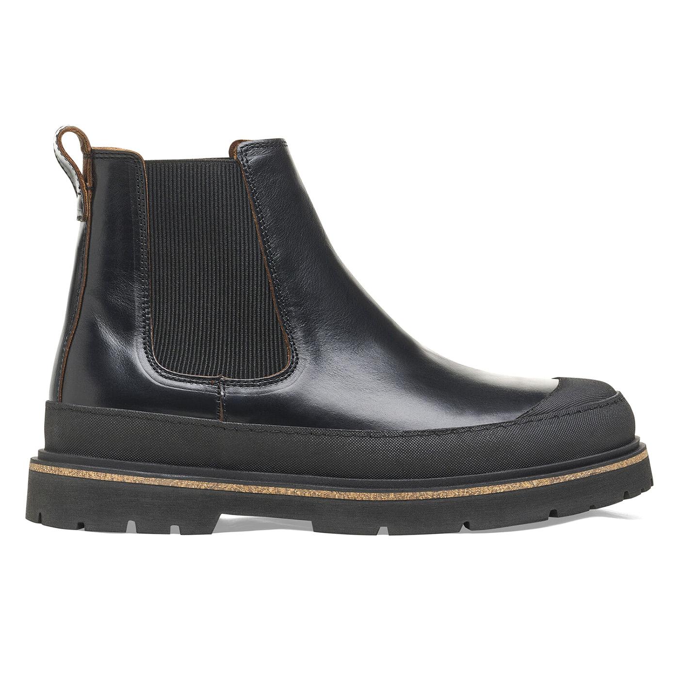 Prescott Slip On Men Black Pull Up Leather Boots - Stivaletti Uomo Neri 1025206 . BIRKENSTOCK 