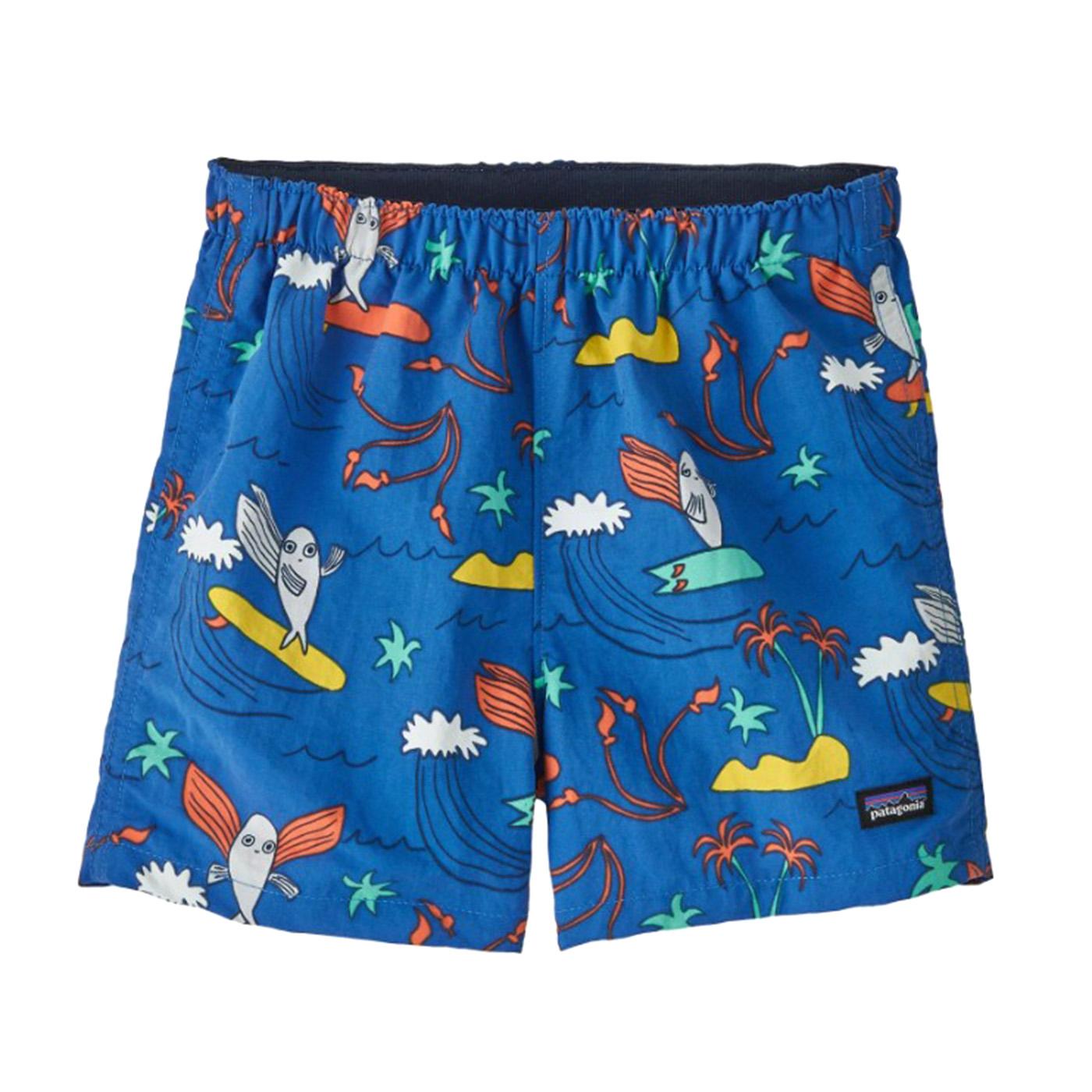 Baby Baggies Shorts Happy Jam: Bayou Blue - Costume da Bagno Bambino Blu 60279-HJBA  PATAGONIA 