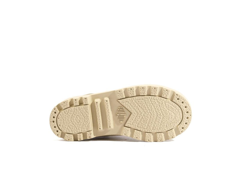 Pampa Hi Cuff Hkr Wp Nude Dust - Scarpe Stringate Profilo Alto Bambini Beige PAK58891-662-M  PALLADIUM 