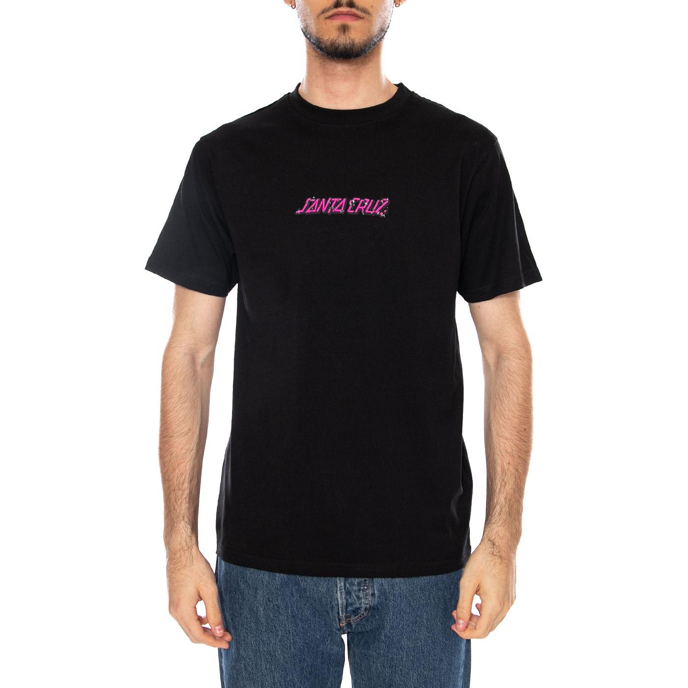 ROSKOPP MONSTER STRIP T-SHIRT - Maglietta Girocollo Uomo Nera SCA-TEE-13293 BLK SANTA CRUZ 