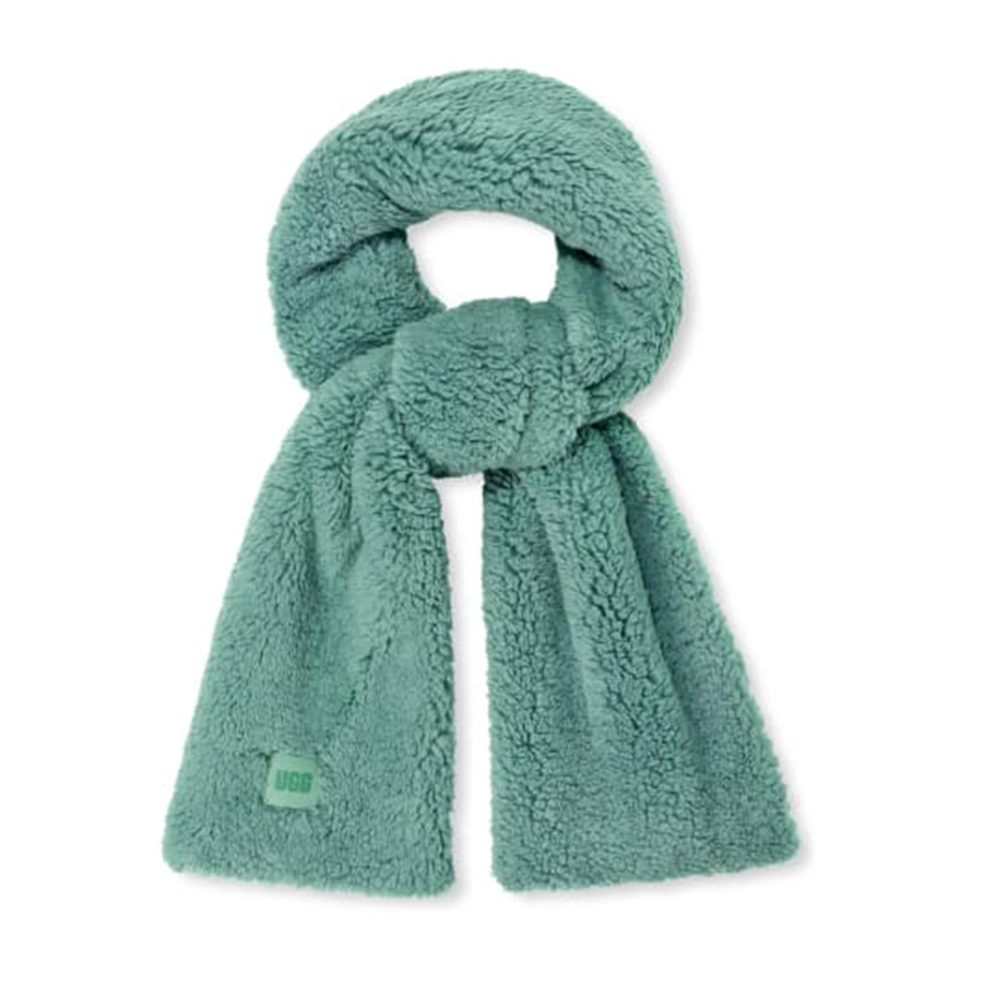 W Sherpa Oversized Scarf Aloe Vera - Sciarpa Verde UGA20052-AVR  UGG 