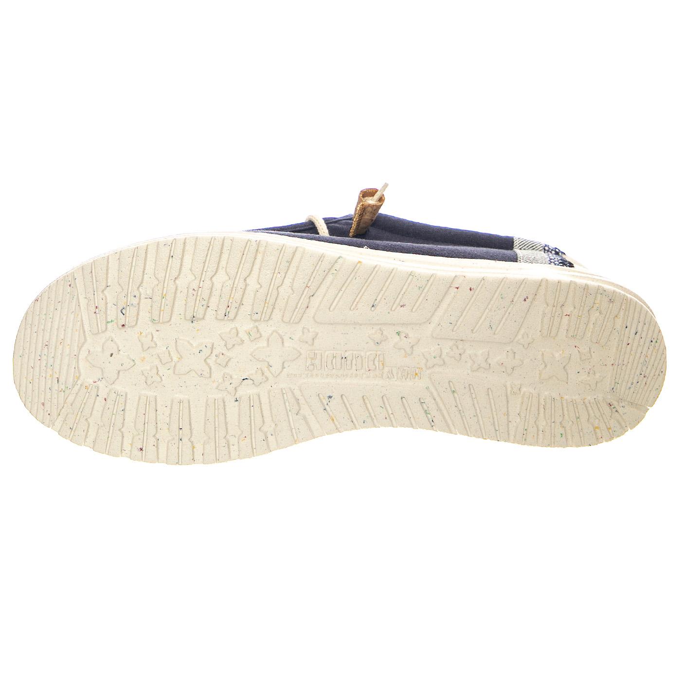 M' Wally Break Stitch 410 - Scarpe Stringate Profilo Basso Uomo Blu HD.40015.410  HEY DUDE 