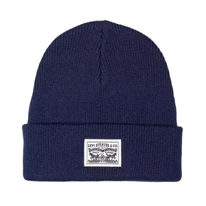 Autunno / Inverno - Backpatch Beanie Dress Blues / Black - Berretto Blu 000J4-0004 . LEVIS 