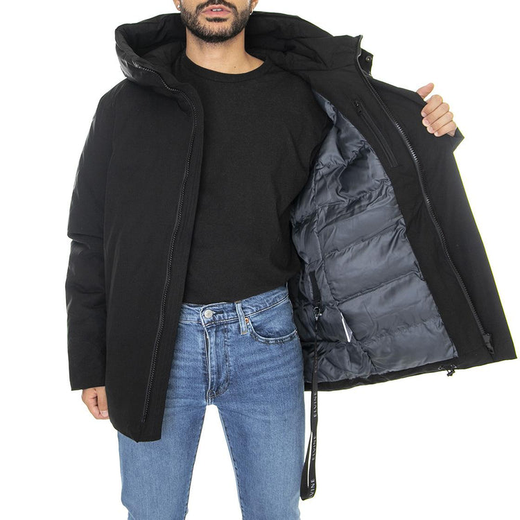M´s Jacket Ennis Black T-Spin Light 5000 - Giacca Invernale con Cappuccio Uomo Nera 330432-110  ELVINE 