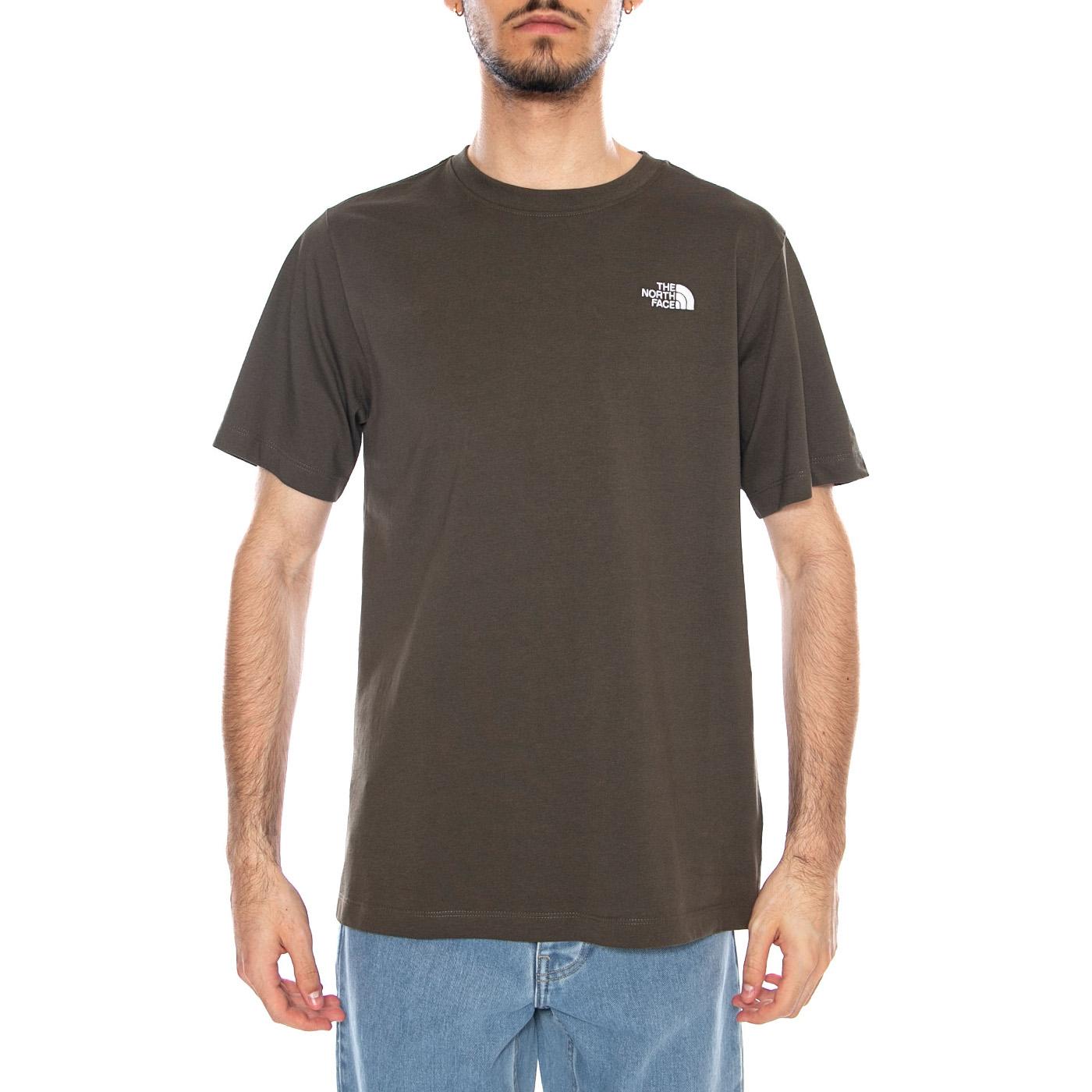 M Evo SD Reg SS Tee New Taupe Green - Maglietta Girocollo Uomo Verde NF0A8CZ2 21L1 THE NORTH FACE 