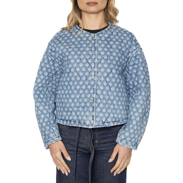Rumer Quilted Liner Shirt Faye Geo Denim - Giacca Donna Blu 001FR-0004 . LEVIS 