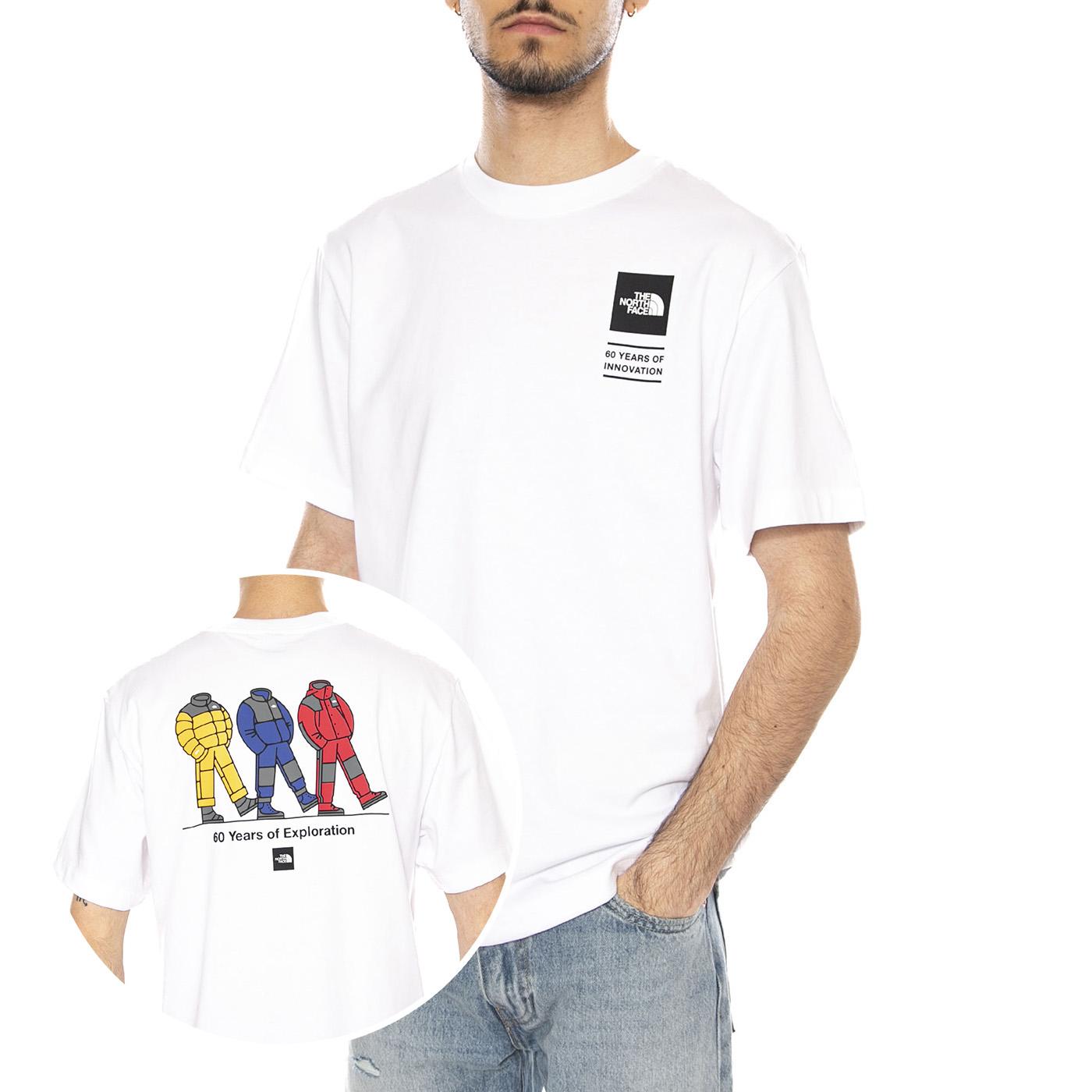 M TNF CEL RX SS TEE - Maglietta Girocollo Uomo Bianca NF0A8GAR FN41 THE NORTH FACE 