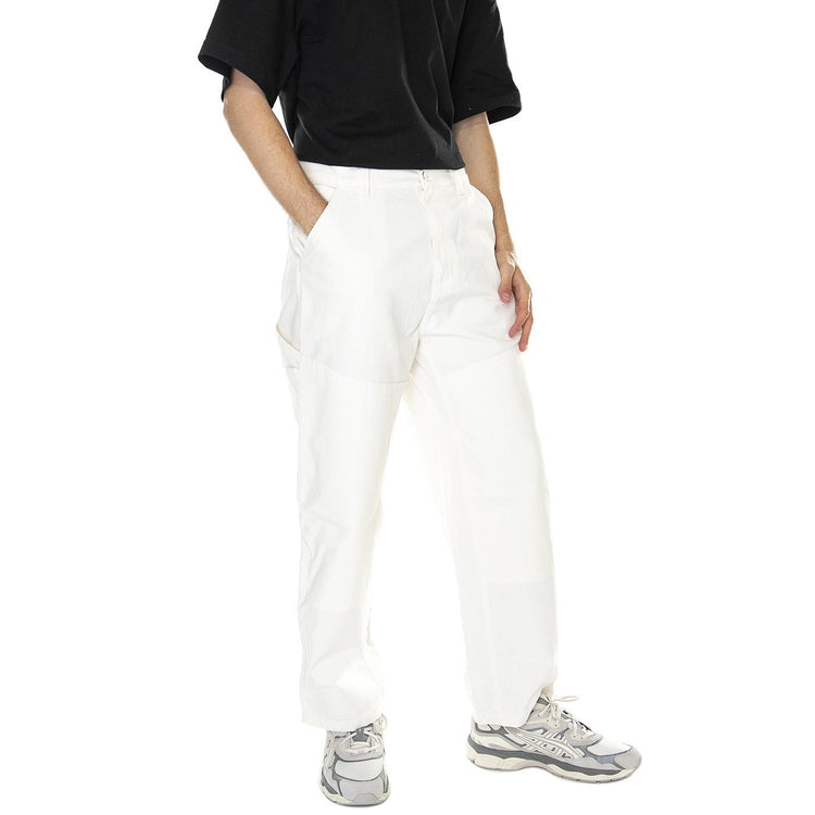 M' Wide Panel Pant Wax Rinsed - Pantaloni Uomo Bianchi I031393-D602  CARHARTT WIP 