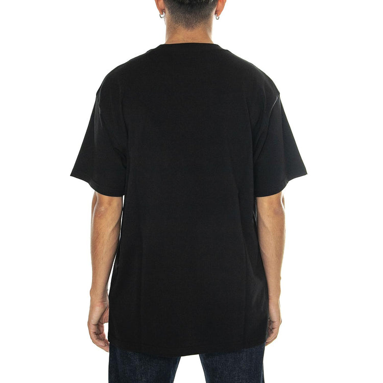 S/S Amour Pocket T-Shirt Black / White - Maglietta Girocollo Uomo Nera I033675.0D2XX  CARHARTT WIP 