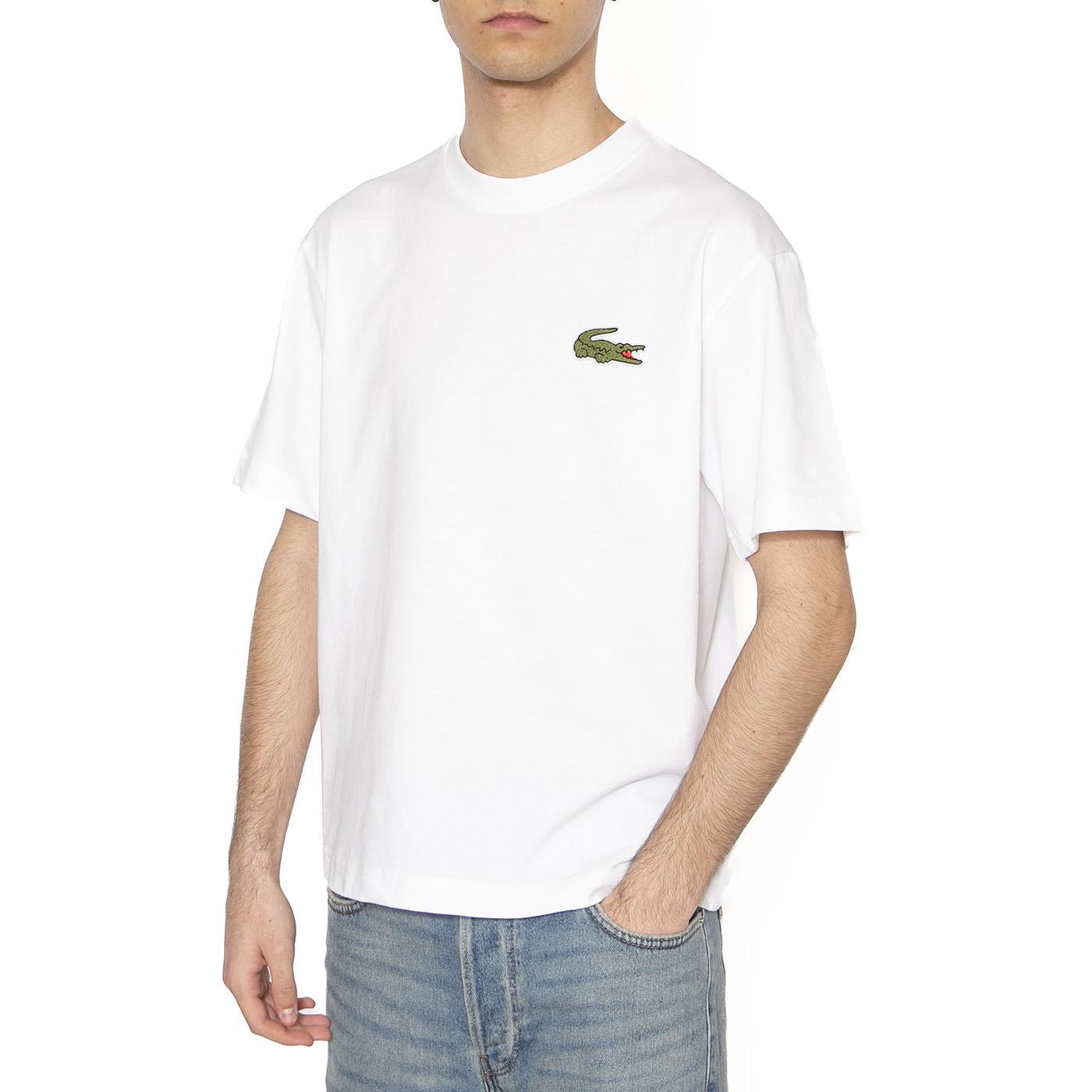 T-Shirt 001 Unisex White - Maglietta Girocollo Uomo Bianca TH2745-001  LACOSTE 