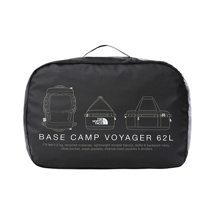 Base Camp Voyager Duffel 62L TNF Black / TNF White - Borsa a Tracolla Nera NF0A52S3KY41  THE NORTH FACE 