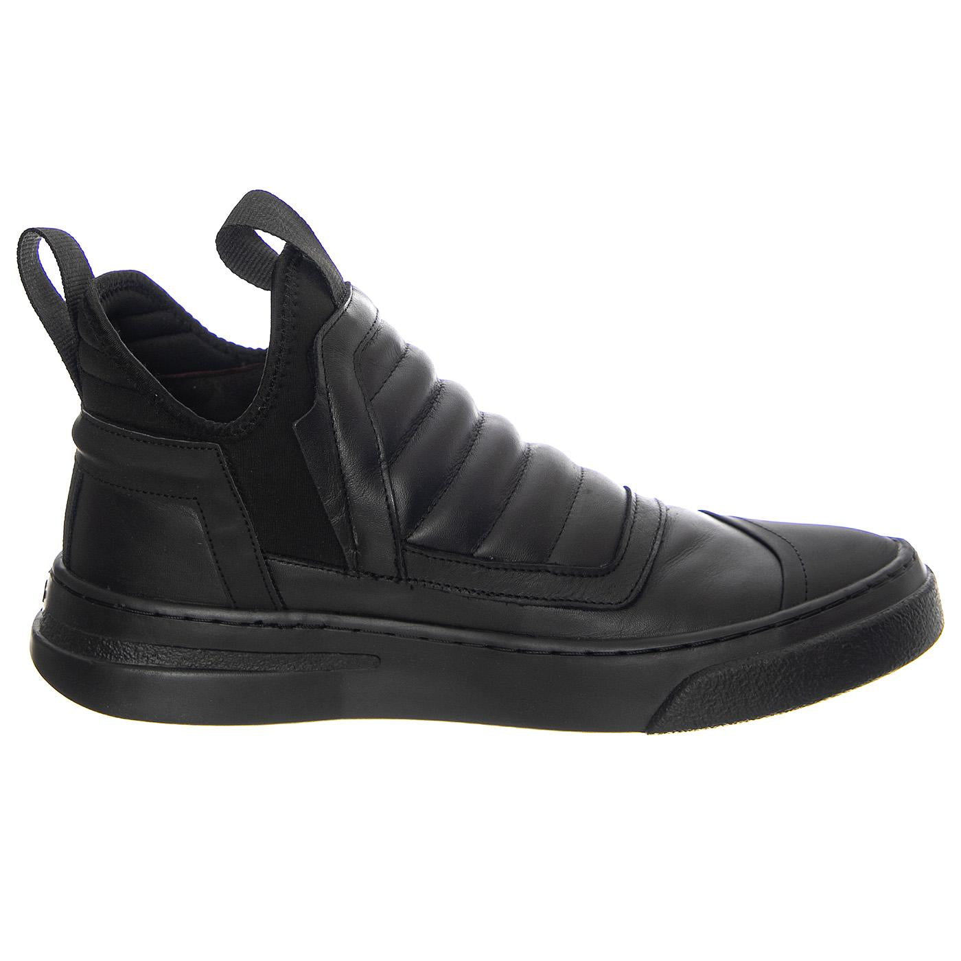 M' Break Nappa Black / Black Sole - Scarpe Profilo Basso Uomo Nere BOMDAMPER-NAPPA.BK  BRUNO BORDESE 
