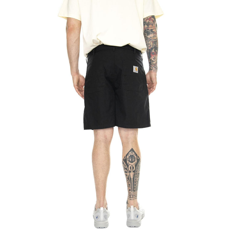 Albert Short Black /rinsed - Bermuda Uomo Neri I033125.8902  CARHARTT WIP 