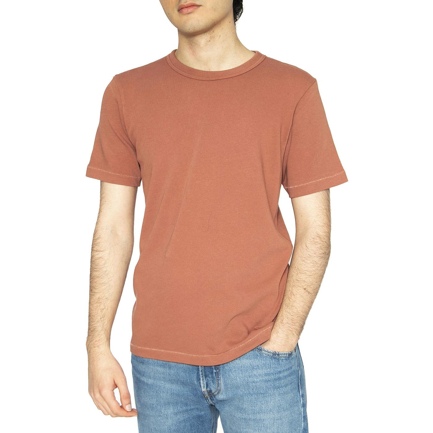 101 Core Tee Redwood - Maglietta Girocollo Uomo Rossa 112363863  LEE 