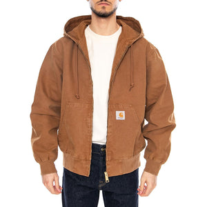OG Active Jacket Hemilton Brown - Giacca con Cappuccio e Zip Uomo Marrone I034820 HZ4O CARHARTT WIP 