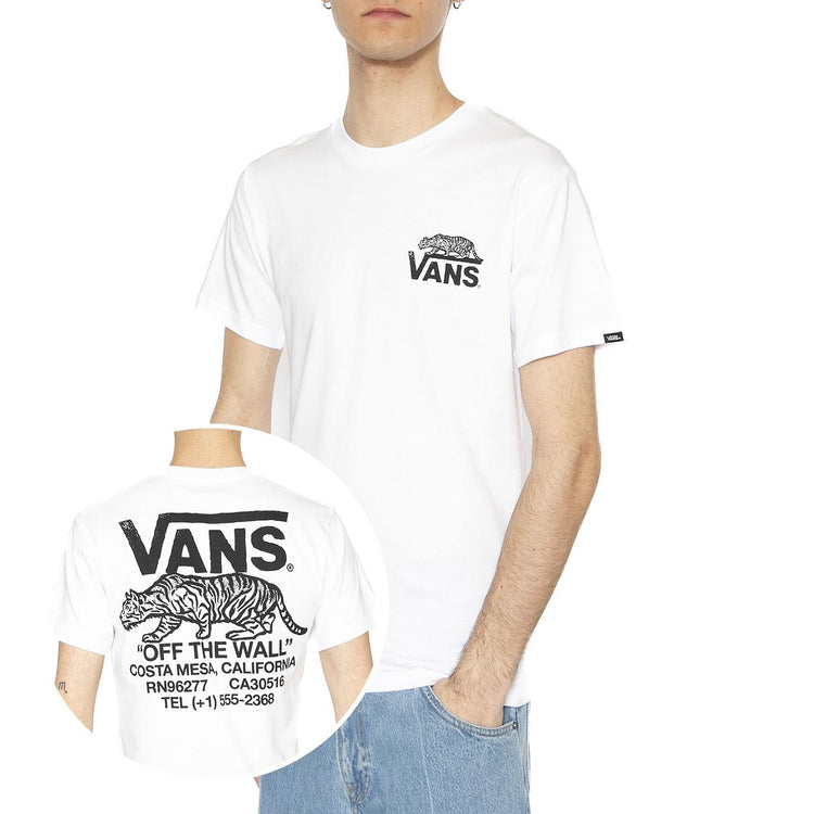 Sneaky SS White - Maglietta Girocollo Uomo Bianca VN000M3YWHT1  VANS 