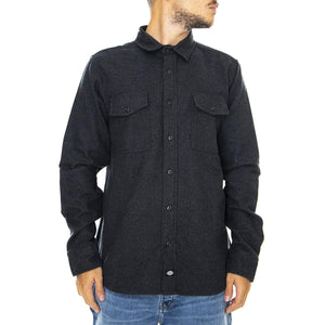Delphia Shirt - Dark Melange Grey - Camicia Uomo Grigia 05 200351-DGM . DICKIES 