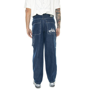Pantalone Lungo Baggy Denim Blu DNMB-91A  BLUESKIN 