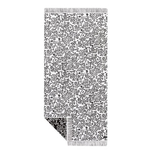 Slow Tide x Keith Haring - Breakers Hand Towel White - Telo Bianco / Nero / Multi ST845-WHITE  SLOWTIDE 