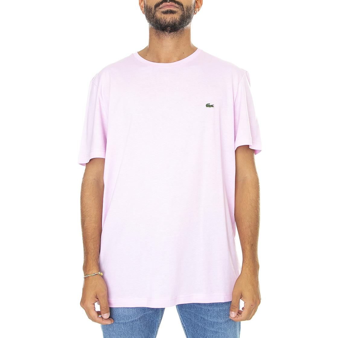 T-Shirt-Z4H - Maglietta Girocollo Uomo Rosa TH2038-Z4H  LACOSTE 