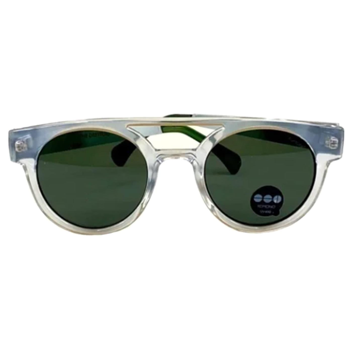 Dreyfuss Clear / Silver UV 400 Protection Silver Sunglasses - Occhiali da Sole Argento KOM-S1914  KOMONO 