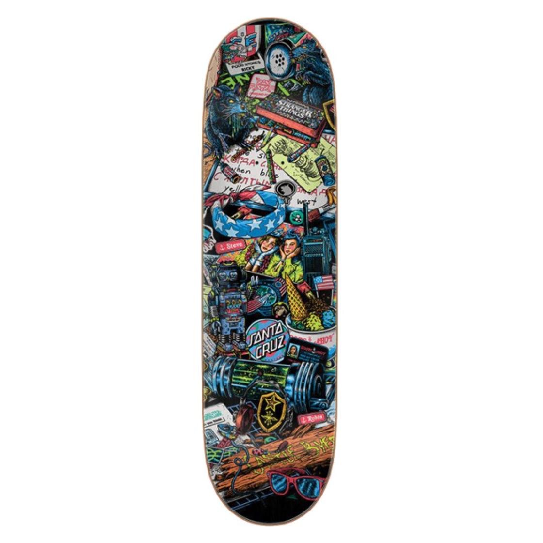 Stranger Things Season 1 x Santa Cruz - Tavola da Skateboard Nera / Multicolore / Allover 134879  SANTA CRUZ 