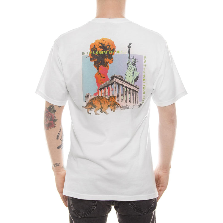 FUTURE PAST TEE WHITE 1904013-WHITE  STUSSY 