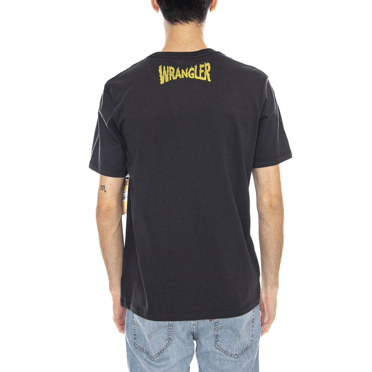 Stranger Things Tee Washed Black - Maglietta Girocollo Uomo Nera 112378547 . WRANGLER 