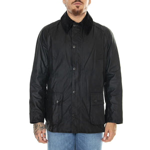 M's Ashby Wax Jacket Black / Classic - Giacca Invernale Uomo Nera MWX0339-BK72-FW23 . BARBOUR 