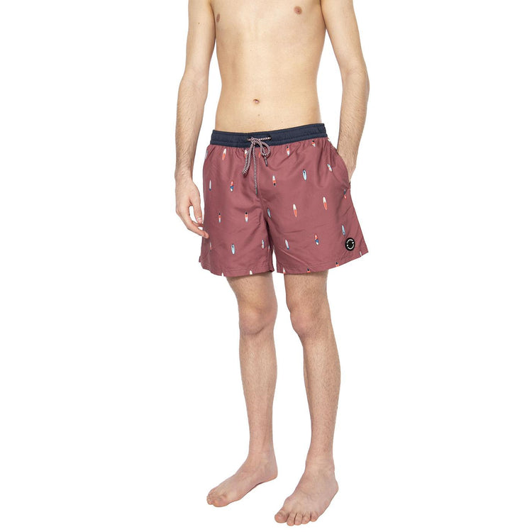 Roan Rouge / Bordeaux - Costume da Bagno Uomo Rosso 2712021-776  PROTEST 