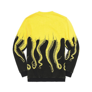 BLACK OCTOPUS Screen Printed YELLOW 113294_4  OCTOPUS 