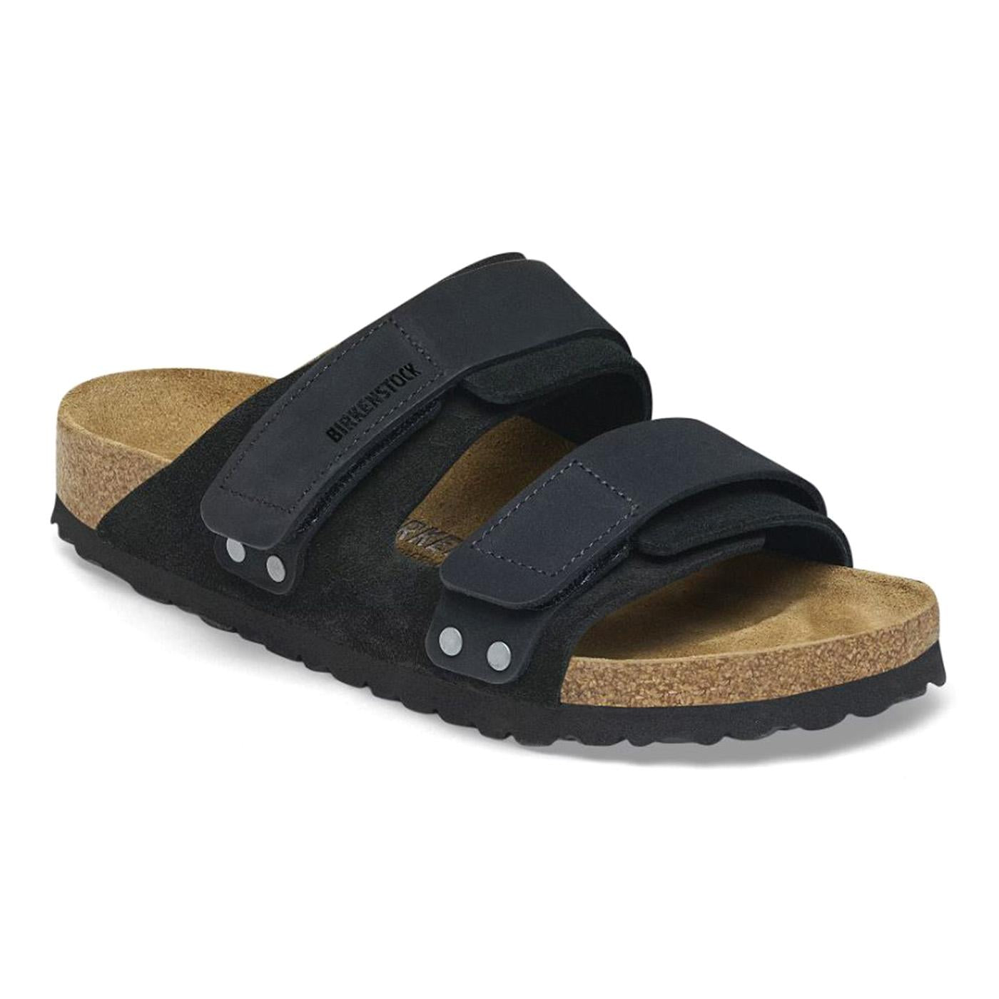 Uji black, Suede Leather/Nubuck - Sandali Uomo Neri 1024832  BIRKENSTOCK 