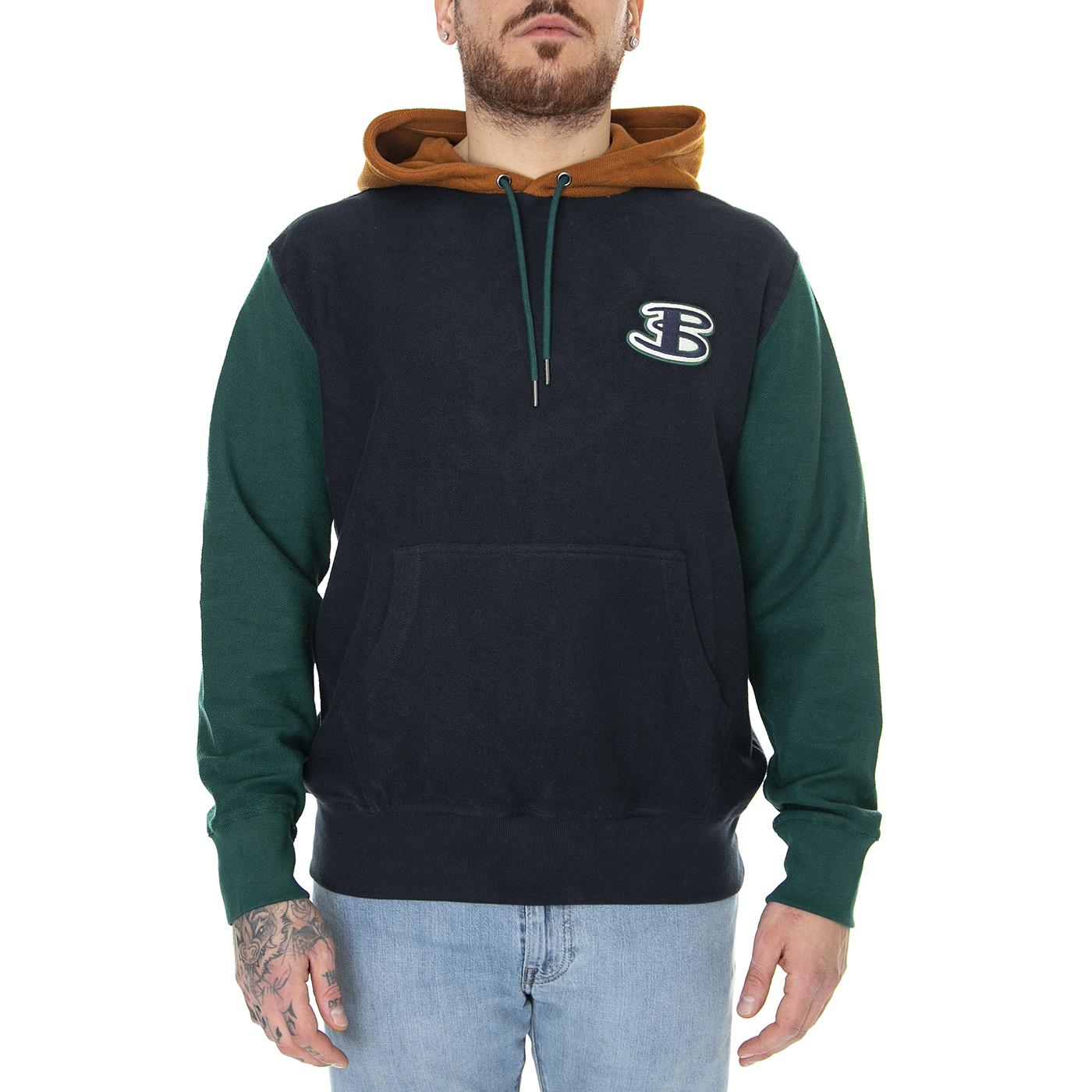 Reverse Loopback Hoodie Midnight - Felpa con Capuccio Uomo Multicolore 61707-036  BEN SHERMAN 