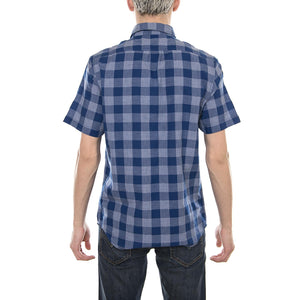 Lee Button Down Ss Shirt - Limoges / Black - Camicia Maniche Corte Uomo Blu / Nera L886GBFE  LEE 