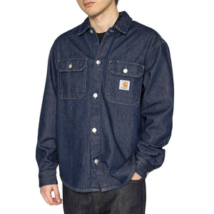 Harvey Shirt Jac Blue - Camicia Denim Jeans Uomo Blu I033346.0102  CARHARTT WIP 