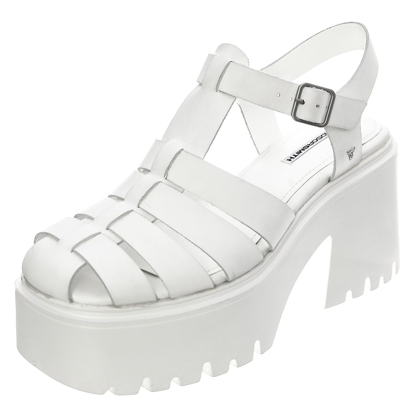 Eternity White Leather - Sandali Donna Bianchi WSSETERNITY-WHI  WINDSOR SMITH 