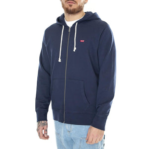 The Original HM Zip Up Naval Academy Blue - Felpa con Cappuccio e Zip Uomo Blu 34584-0011  LEVIS 
